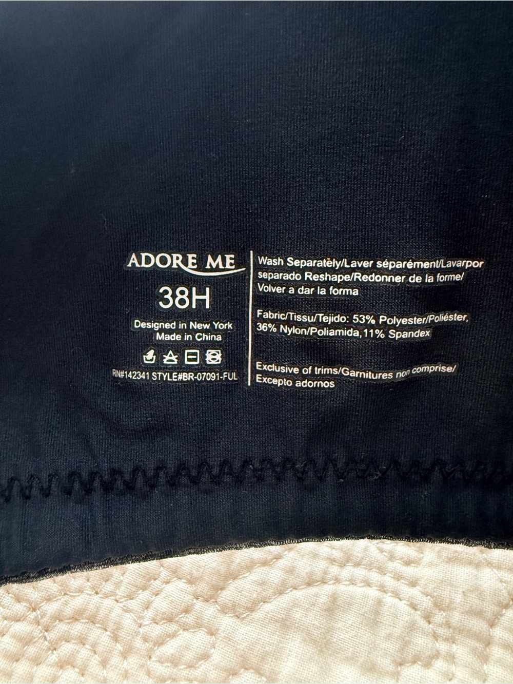 Adore me Everyday Full coverage T-Shirt Bras - Gray and Peach Set - Picture 9 of 9